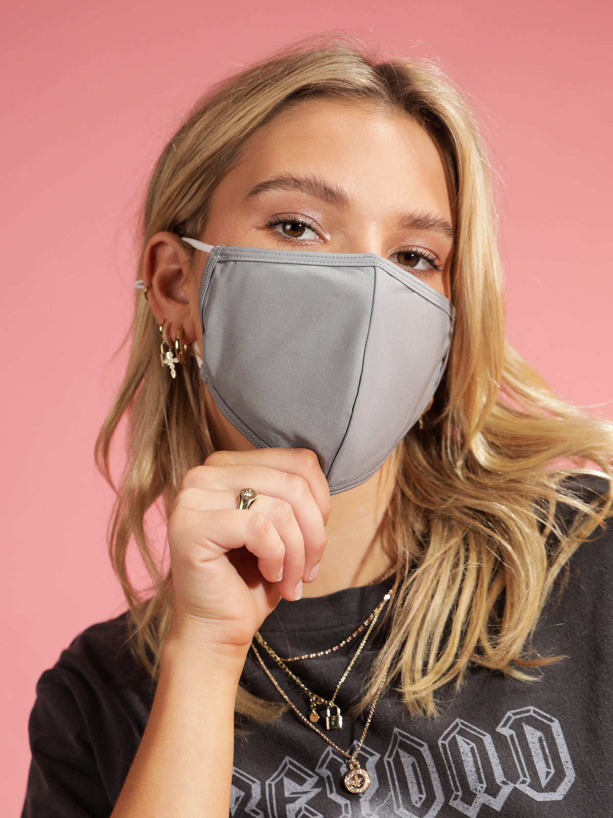 Anti Microbial Reusable Face Mask in Grey