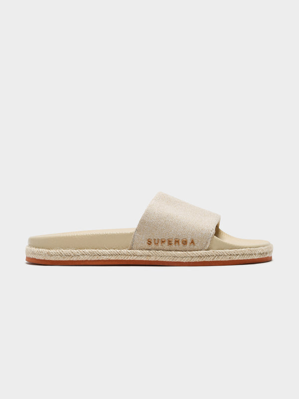 superga rope linen slides