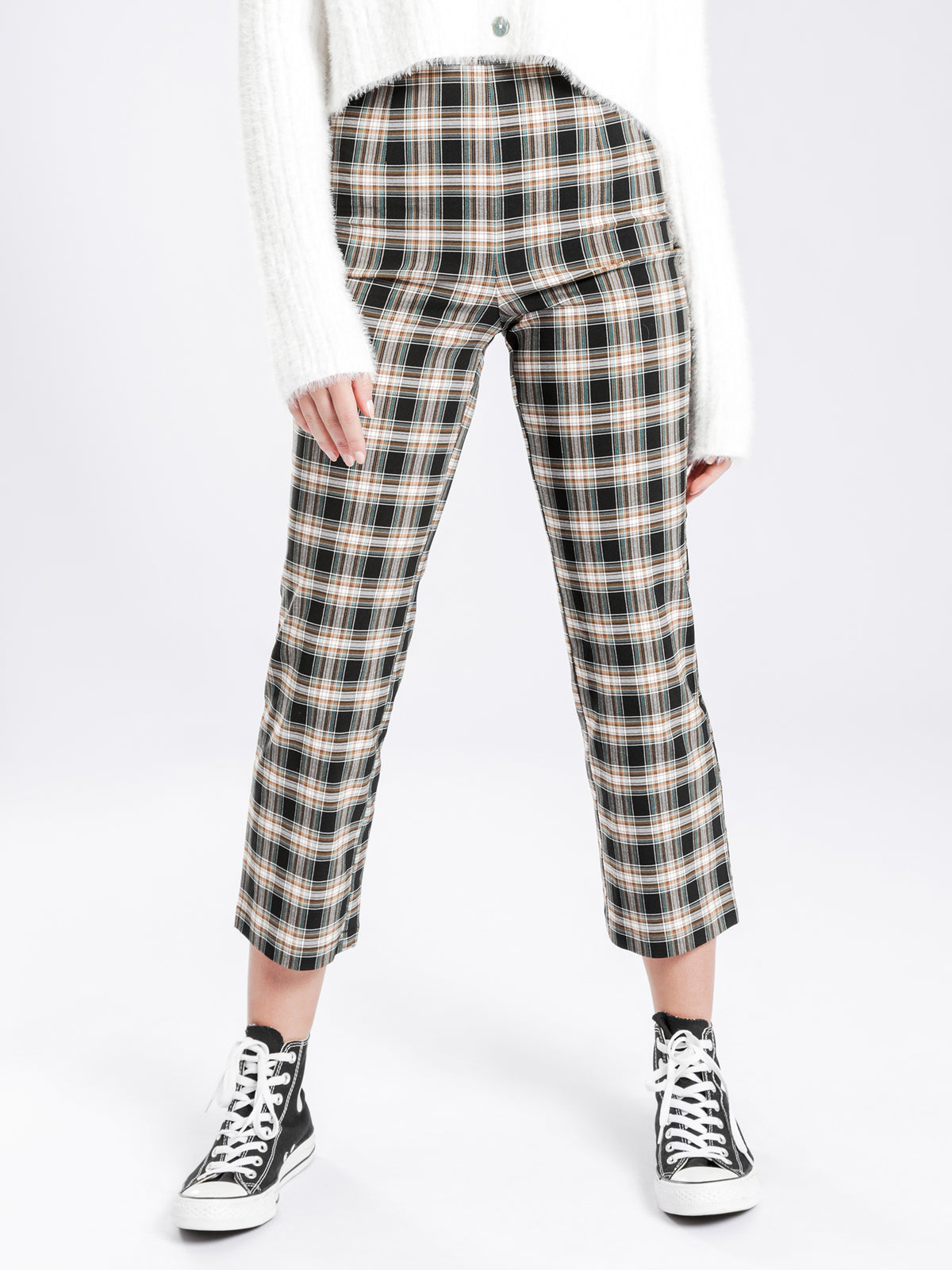 Carter Stretch Pants in Check