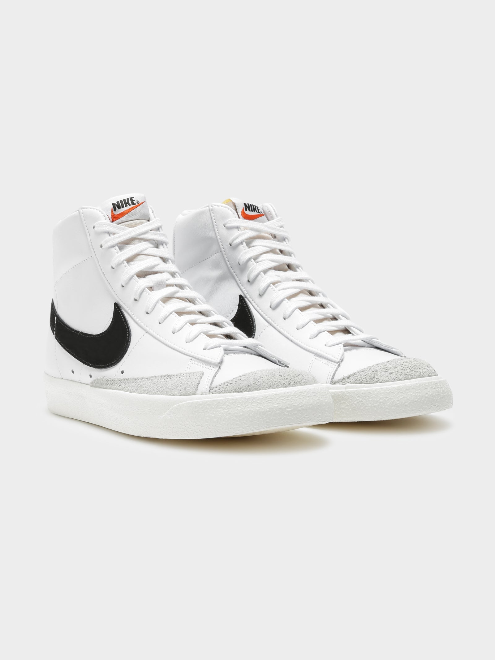 Womens Blazer Mid 77 High Top Sneakers in Black & White