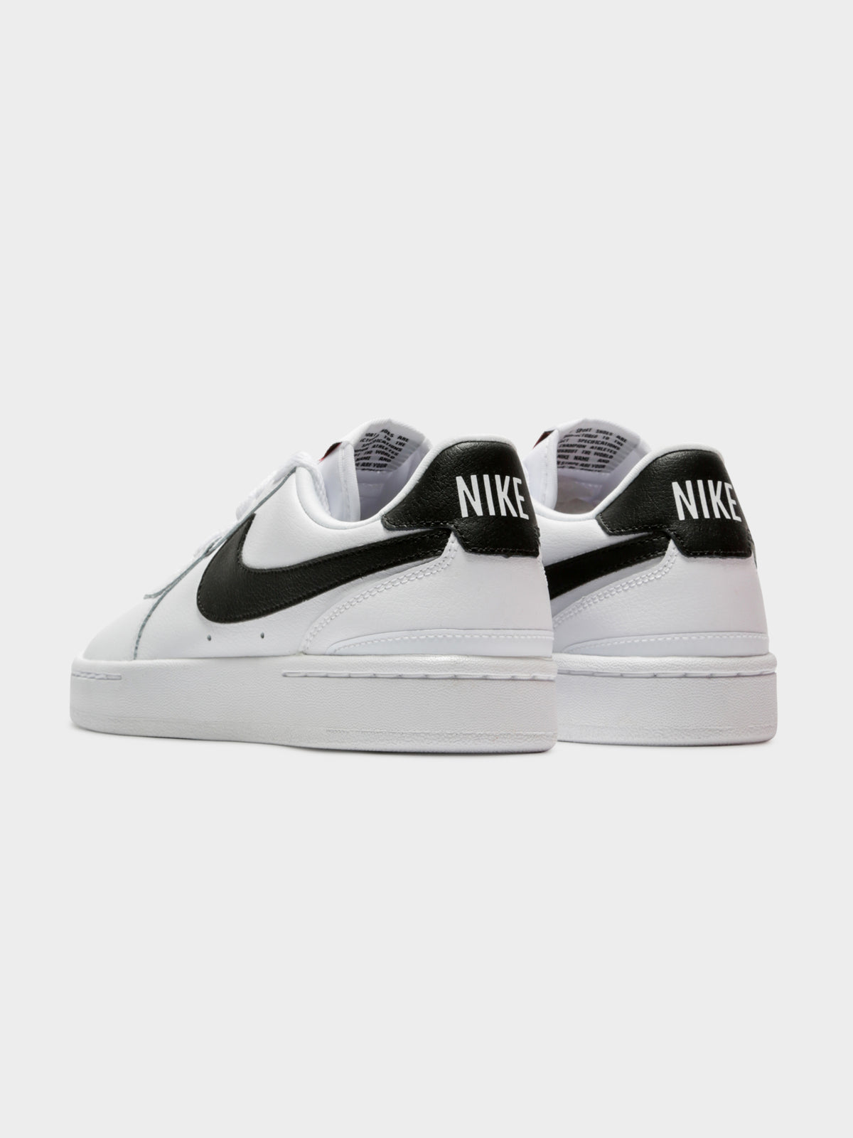 Womens Court Blanc Sneakers in White &amp; Black