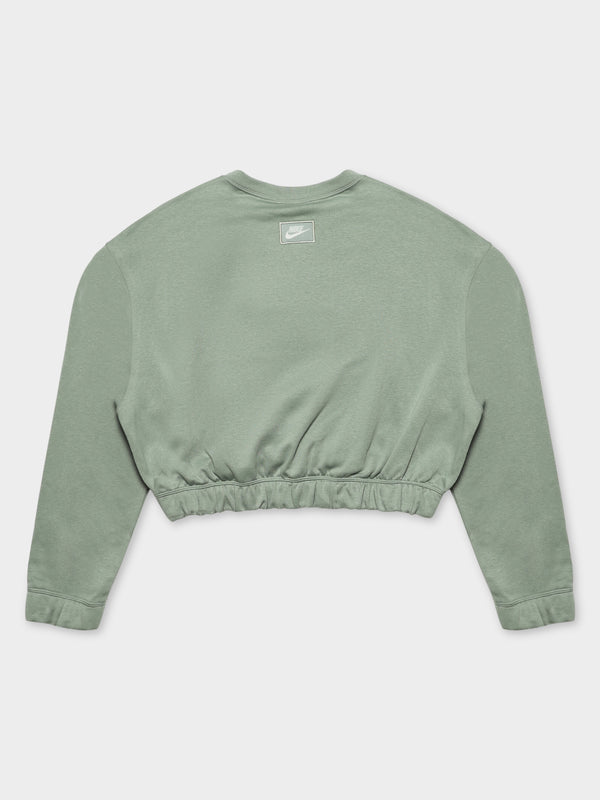 nsw club fleece crewneck galactic jade