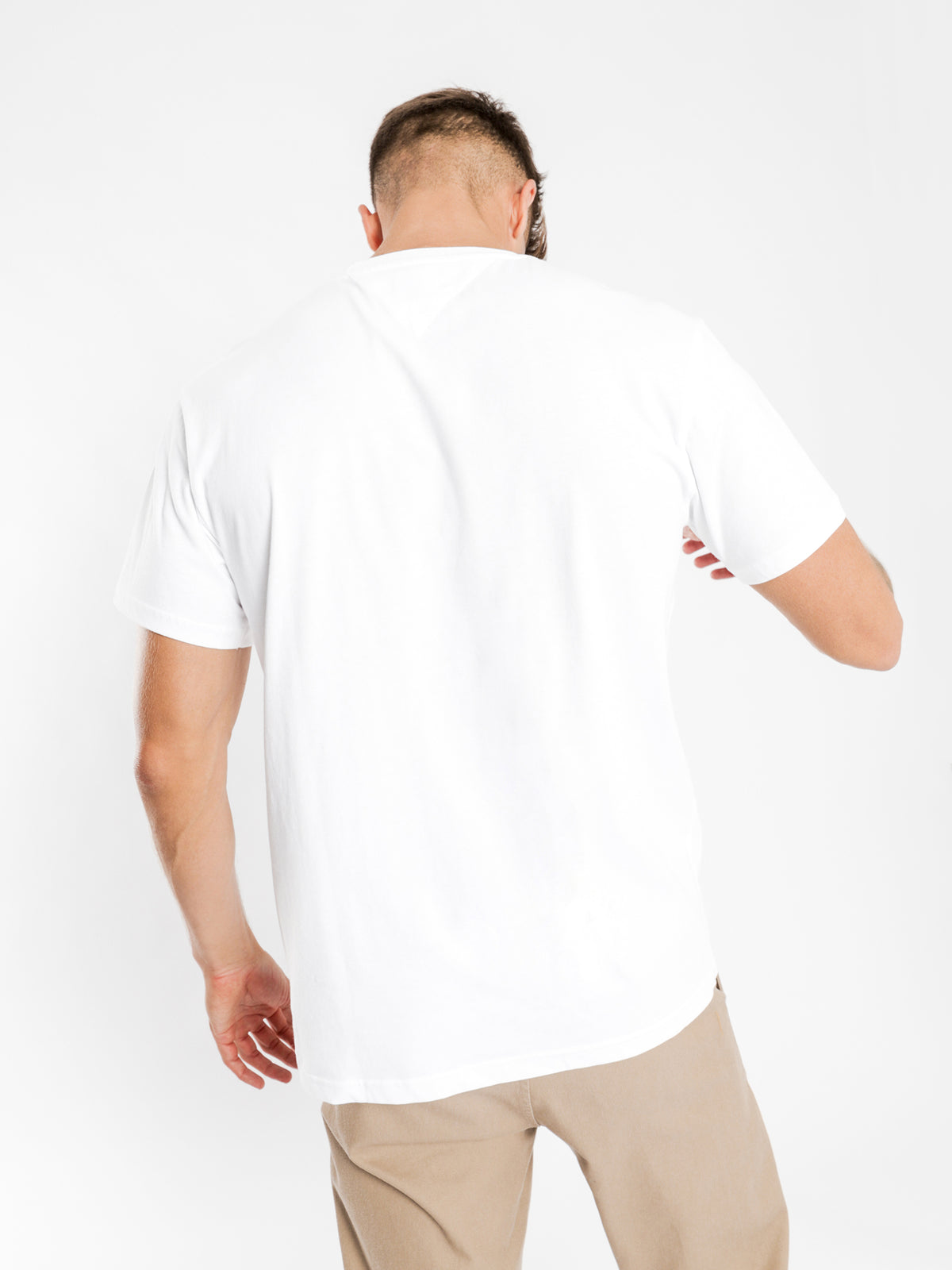Flag Script T-Shirt in White