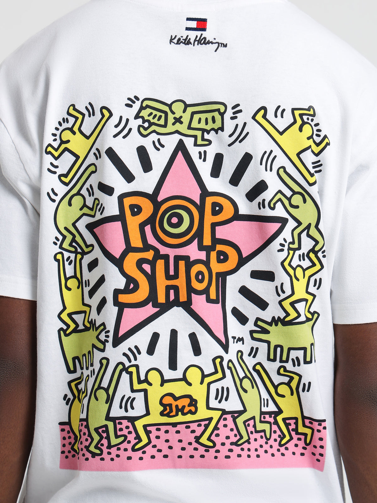 Keith Haring T-Shirt in White &amp; Pop Shop