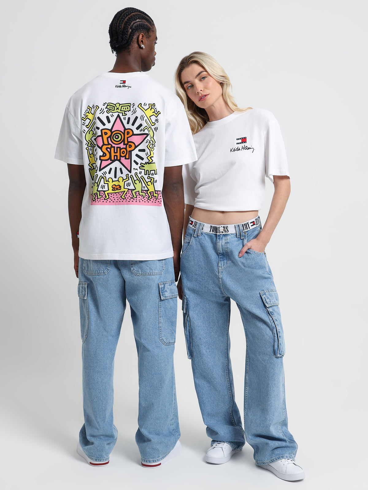 Keith Haring T-Shirt in White &amp; Pop Shop