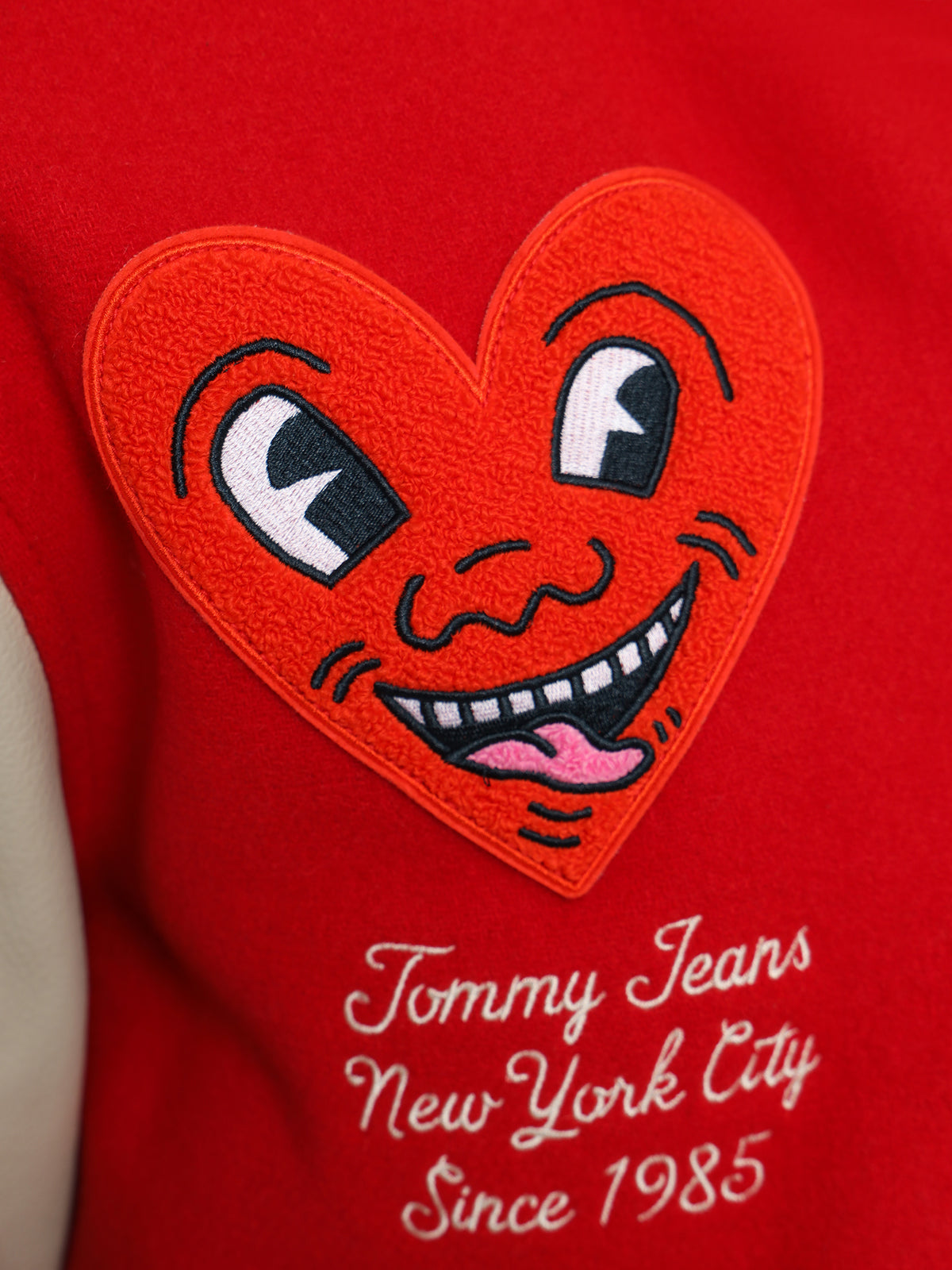 Keith Haring Varsity Jacket in Red Glare