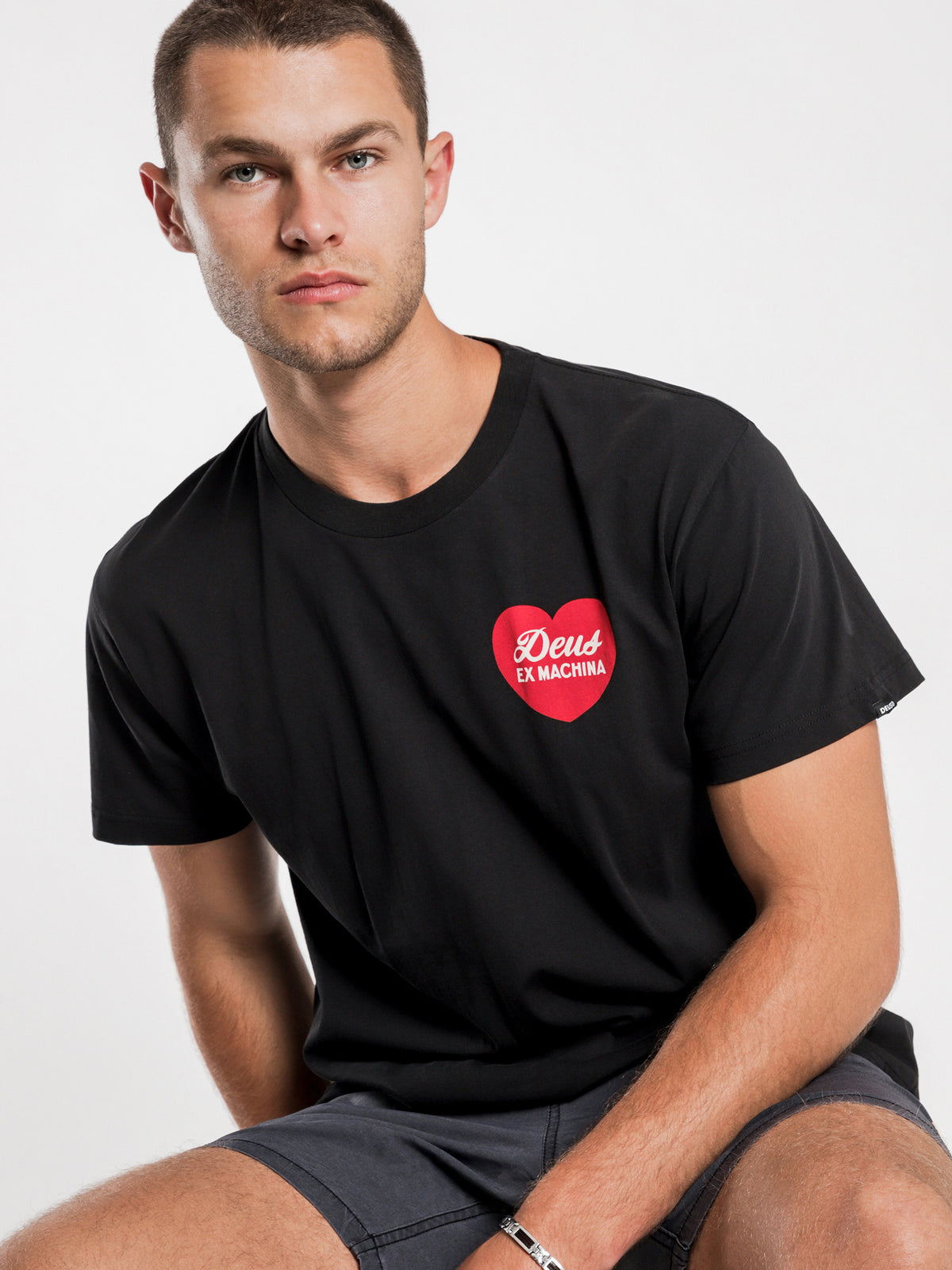 Amore Short Sleeve T-Shirt in Black