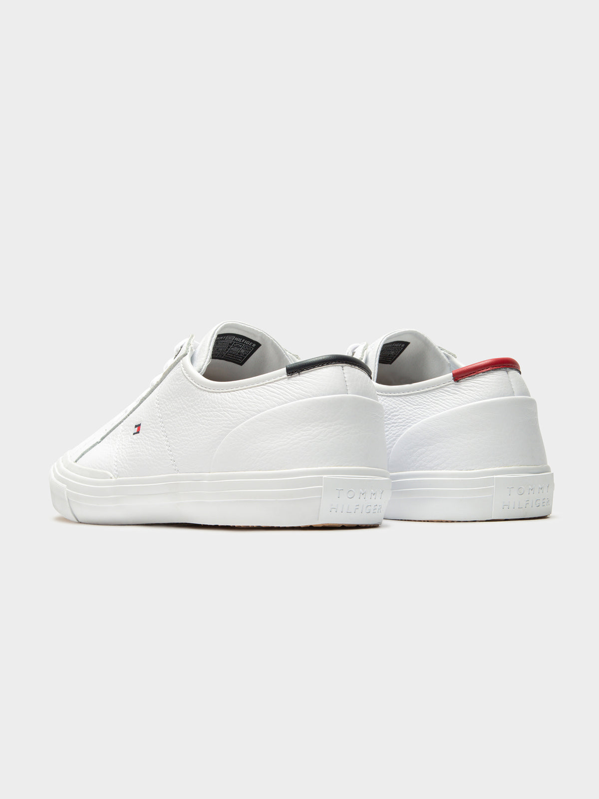 Mens Core Corporate Flag Sneakers in White