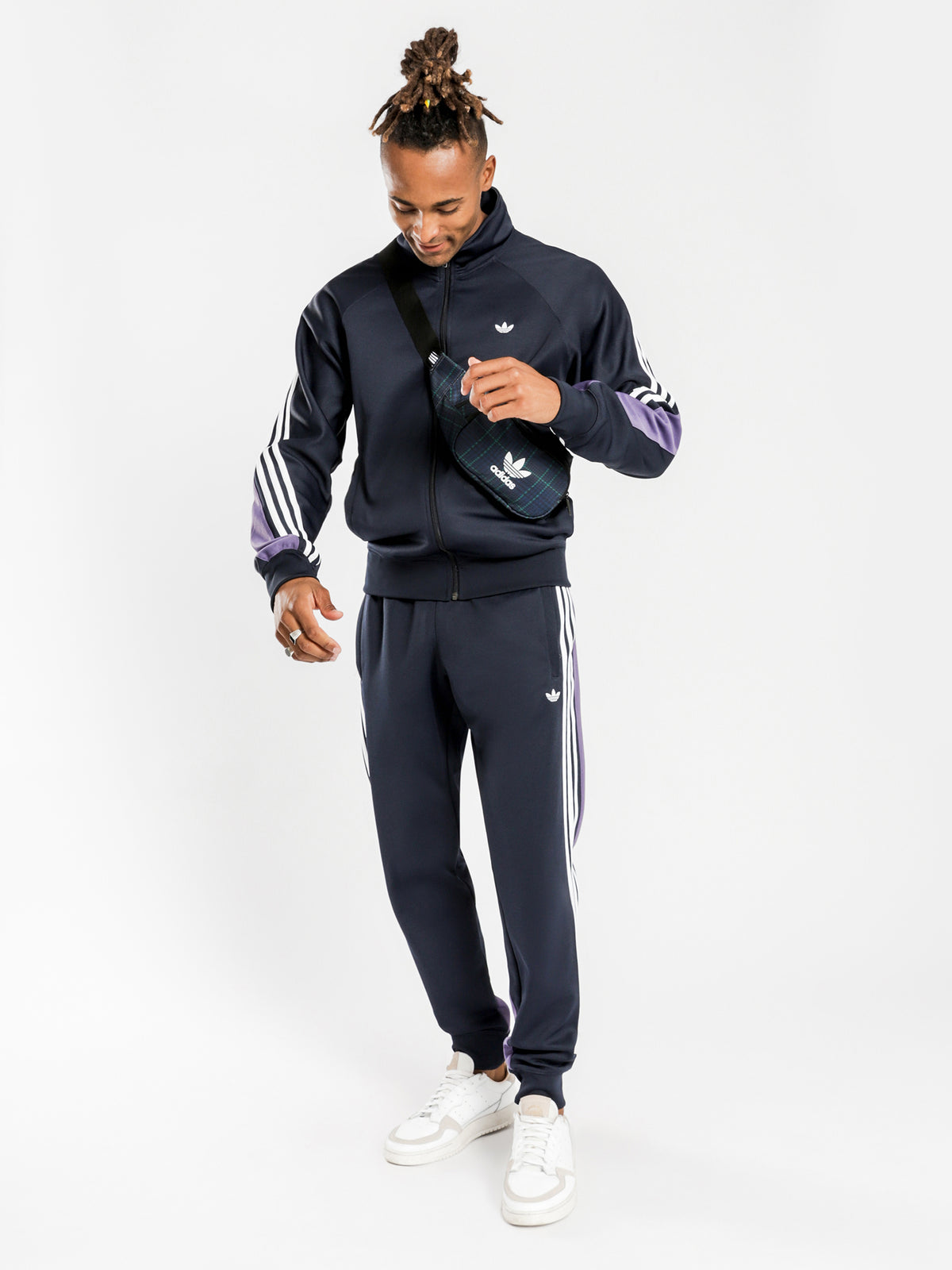 3 Stripes Wrap Track Top in Ink