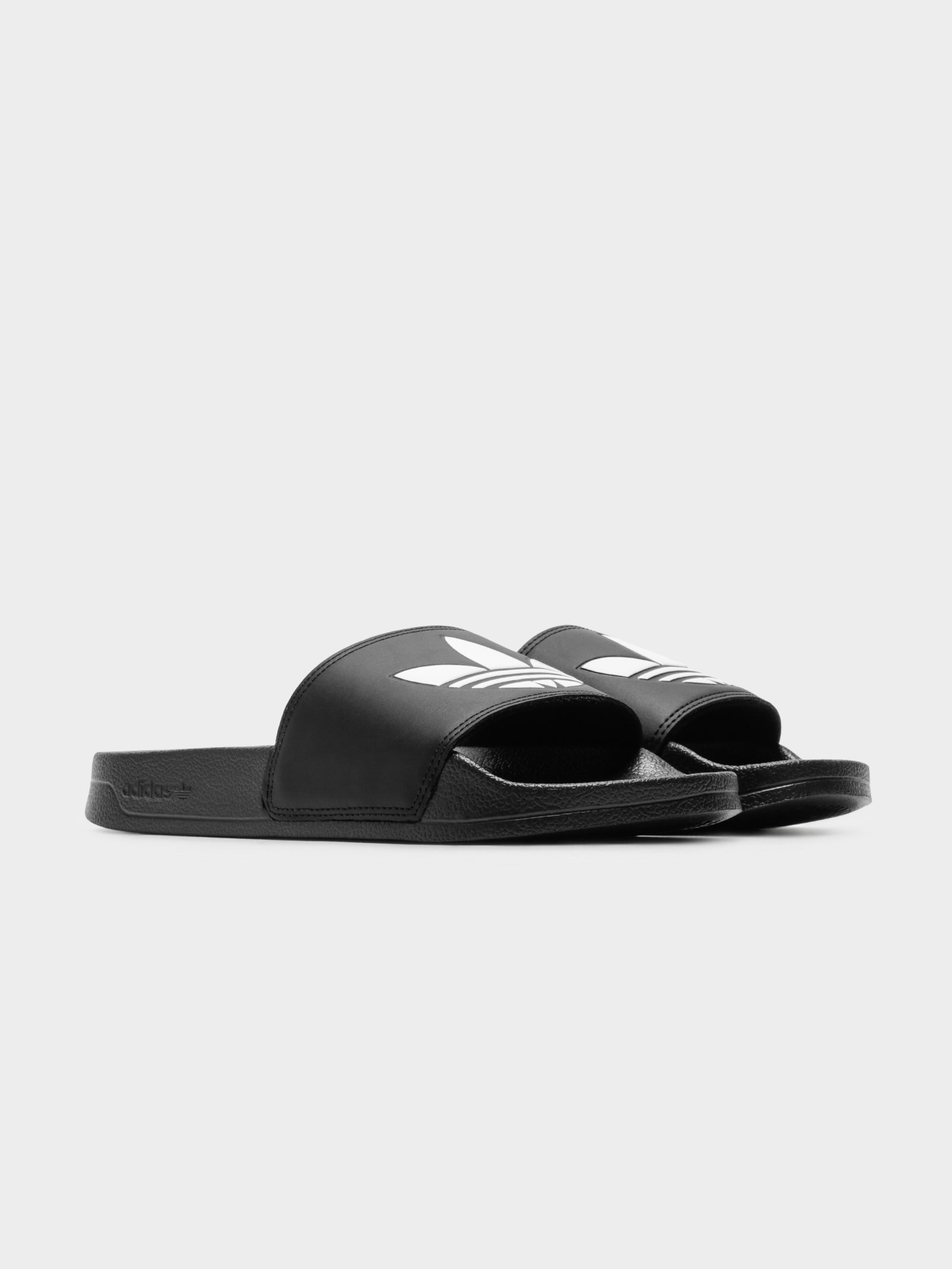 Unisex Adilette Lite Slides in Black & White