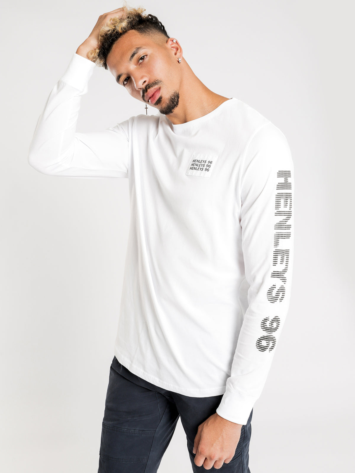 Rivera Long Sleeve T-Shirt in White