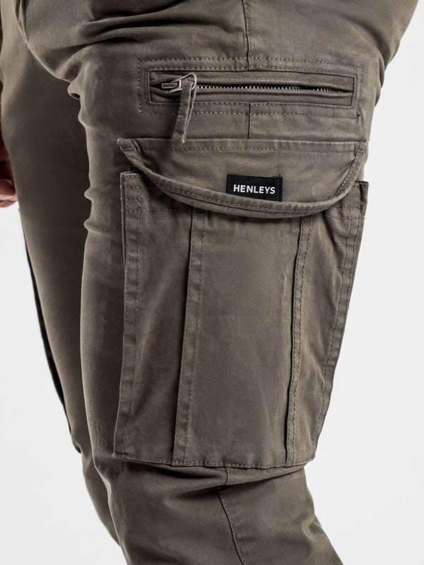 Henleys Cargo Pants in Army Army Glue Store