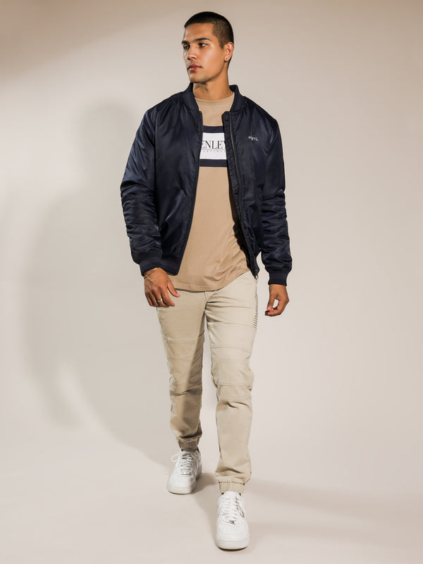 Henleys AllTime Bomber Jacket in Navy Navy Glue Store