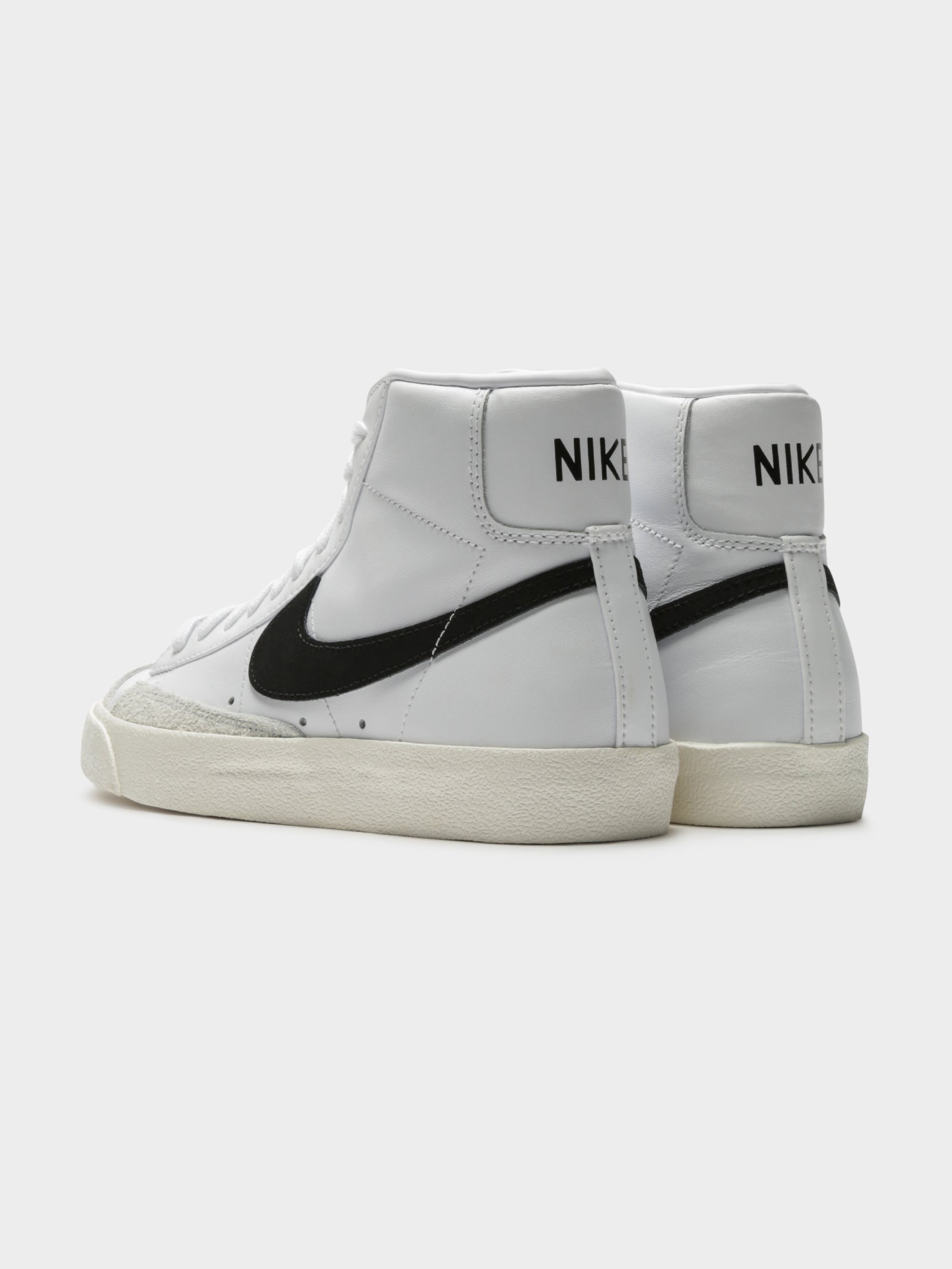Womens Blazer Mid 77 High Top Sneakers in Black & White