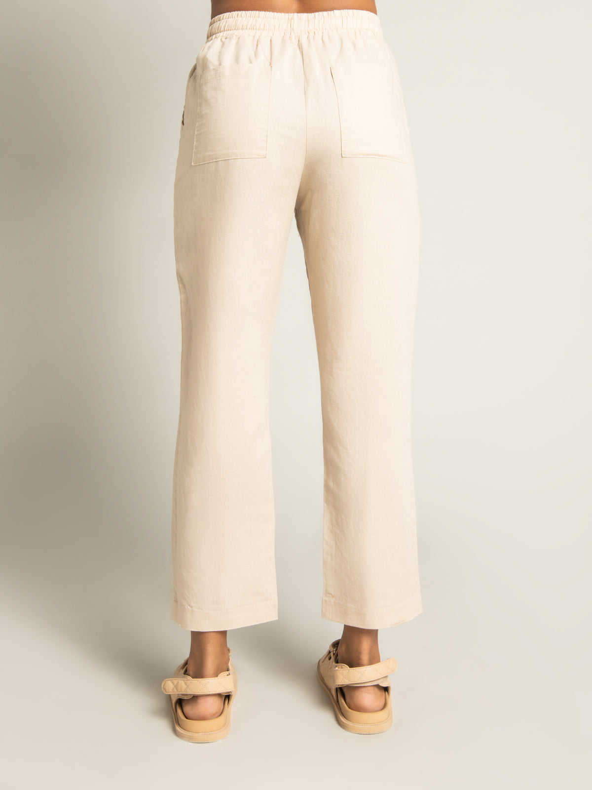 Classic Linen Pants in Sand