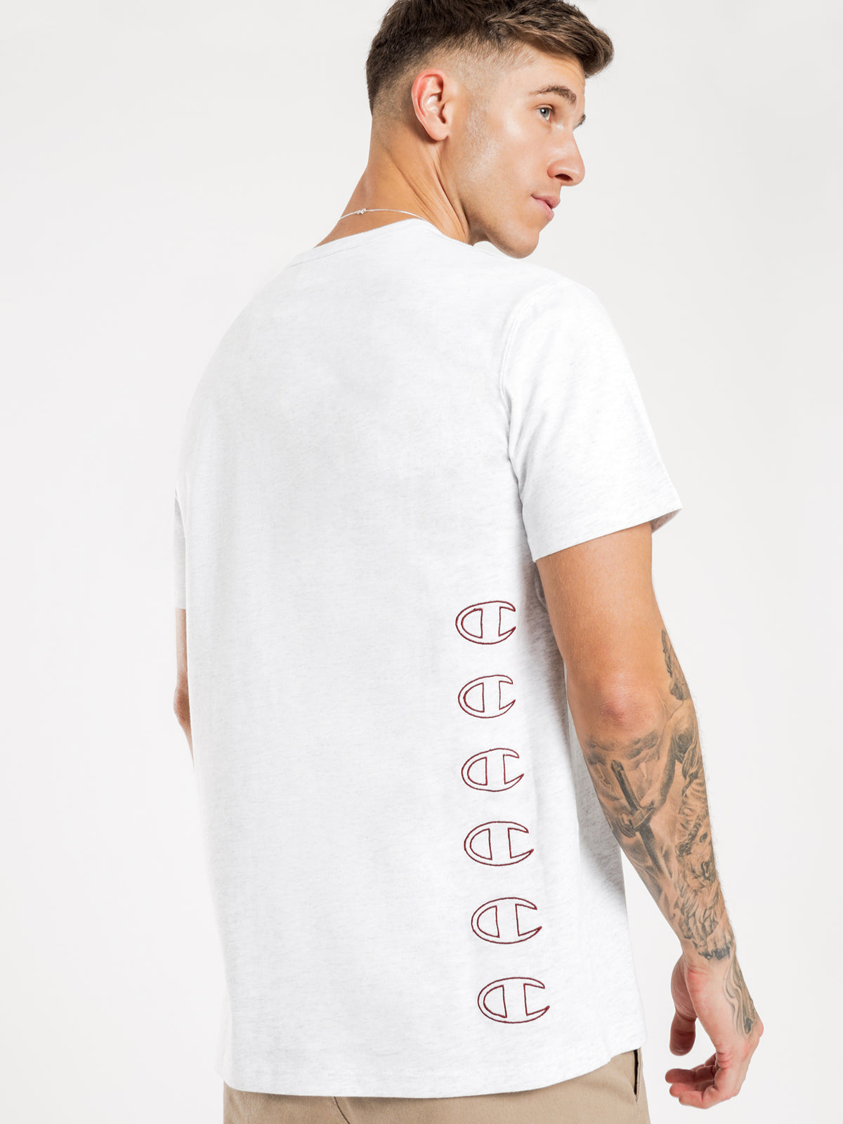 Heritage Graphic T-Shirt in Silver