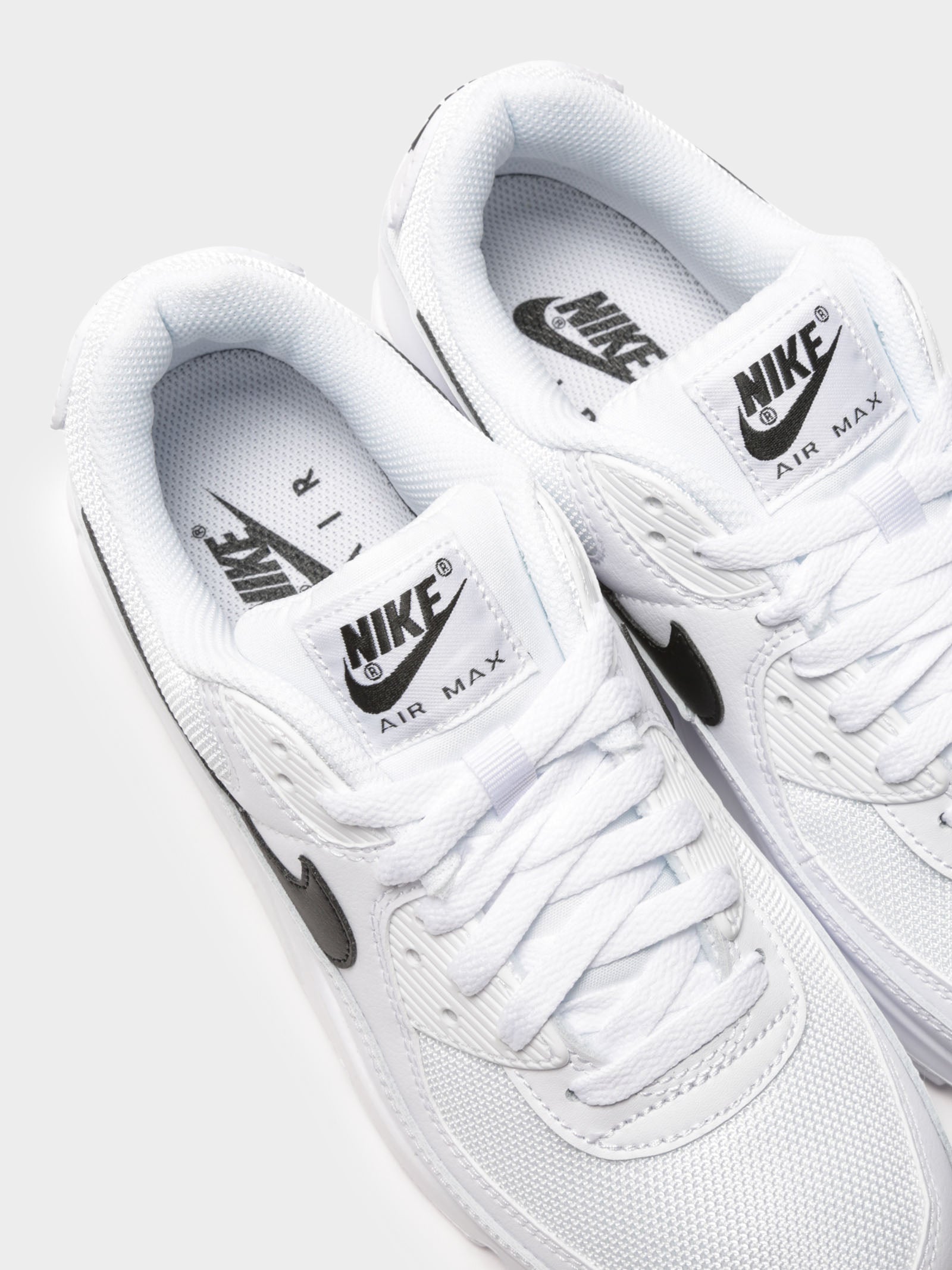 Womens Air Max 90 Sneakers in White & Black