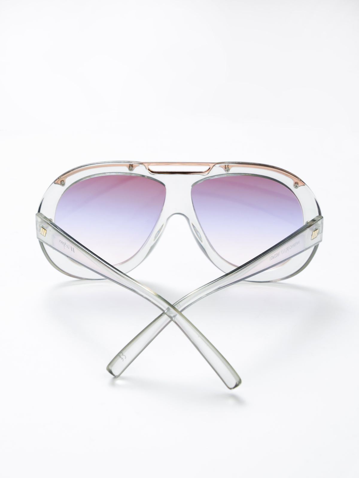 Inferno Sunglasses in Shadow Black with Purple Lens