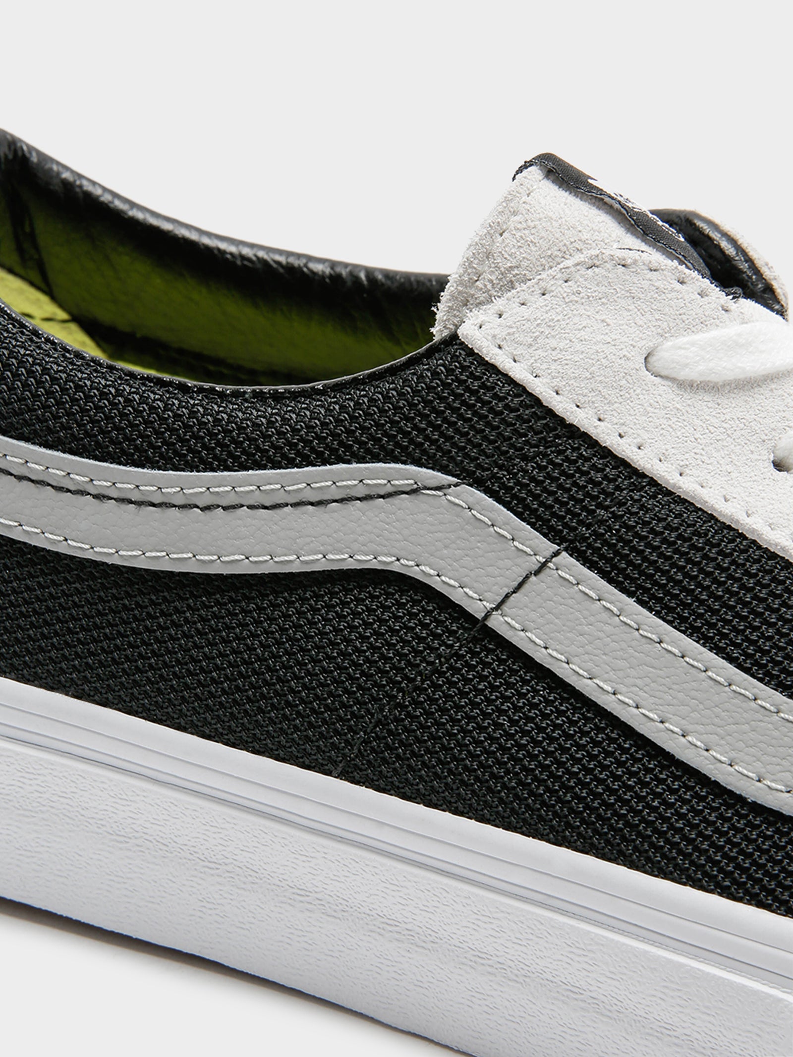 Unisex Sk8 Low Two Tone Sneakers in White & Black