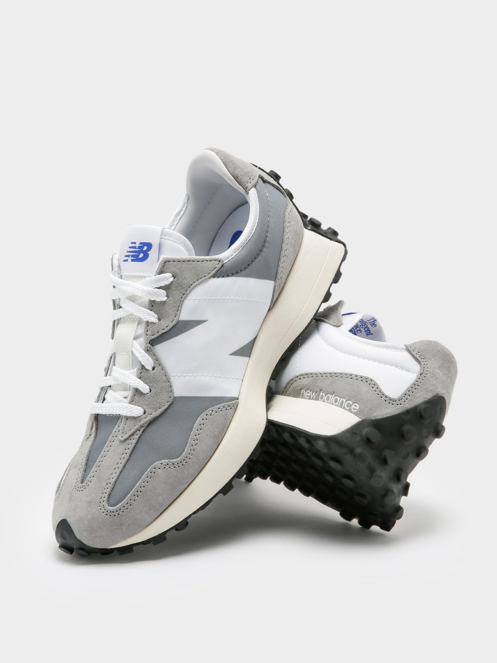 Unisex 327 Sneakers in Grey & Blue