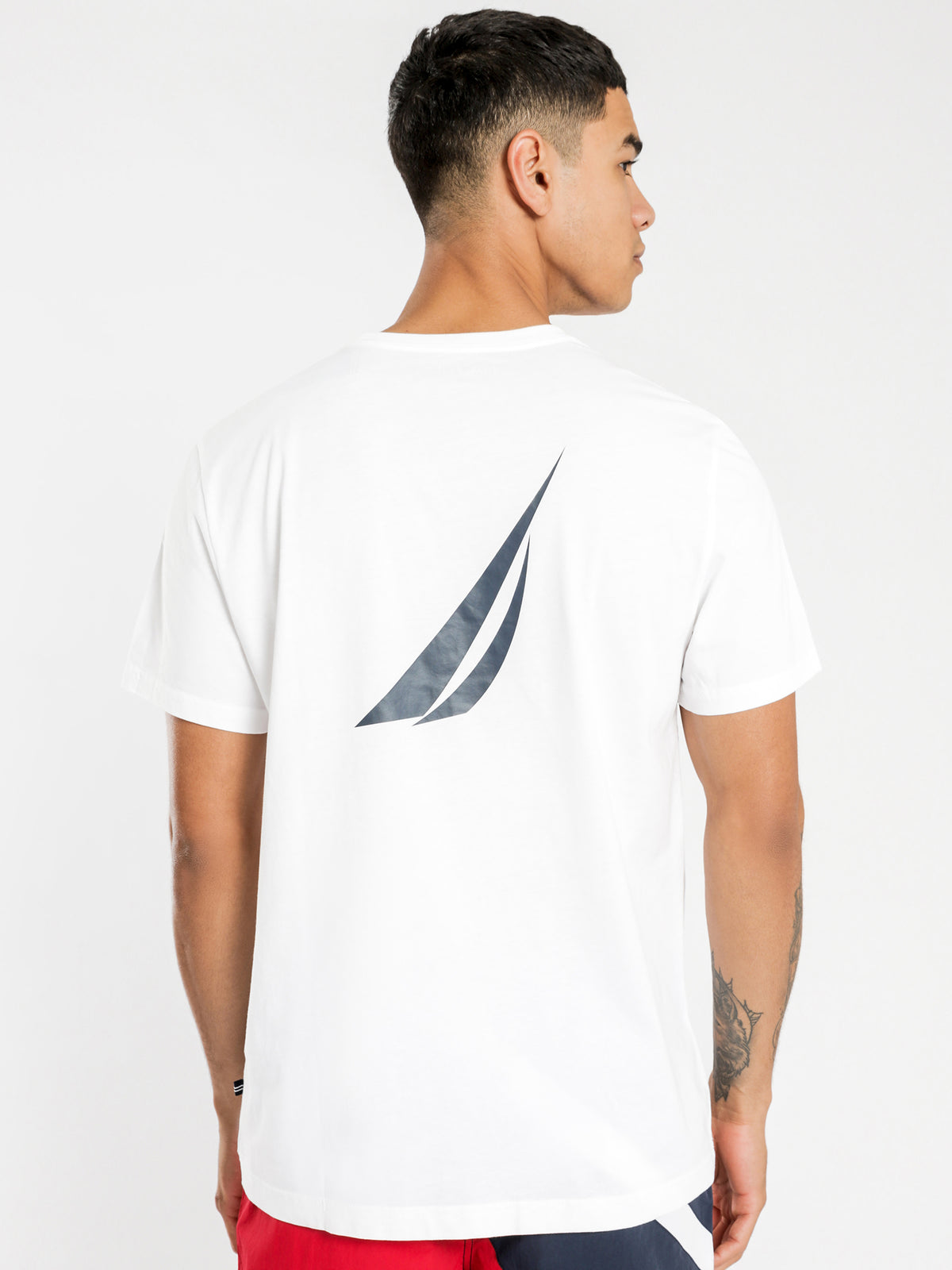 Flags Short Sleeve T-Shirt in White