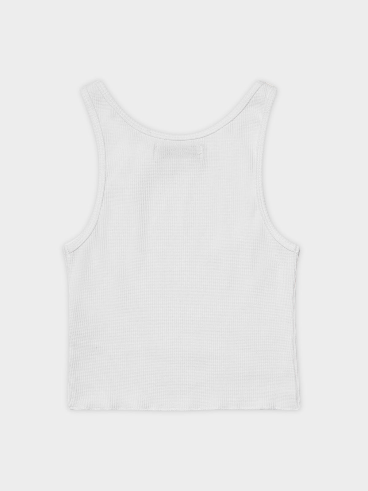 Annie Waffle Tank in White