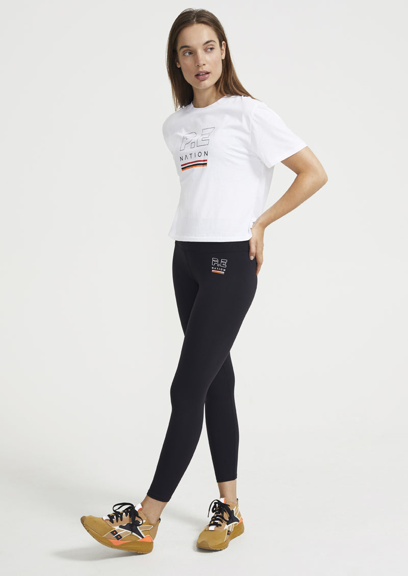 Ignition Cropped T-Shirt in White
