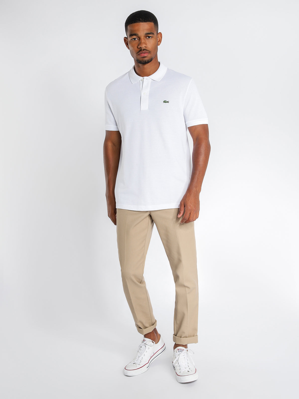 Basic Polo Shirt in White