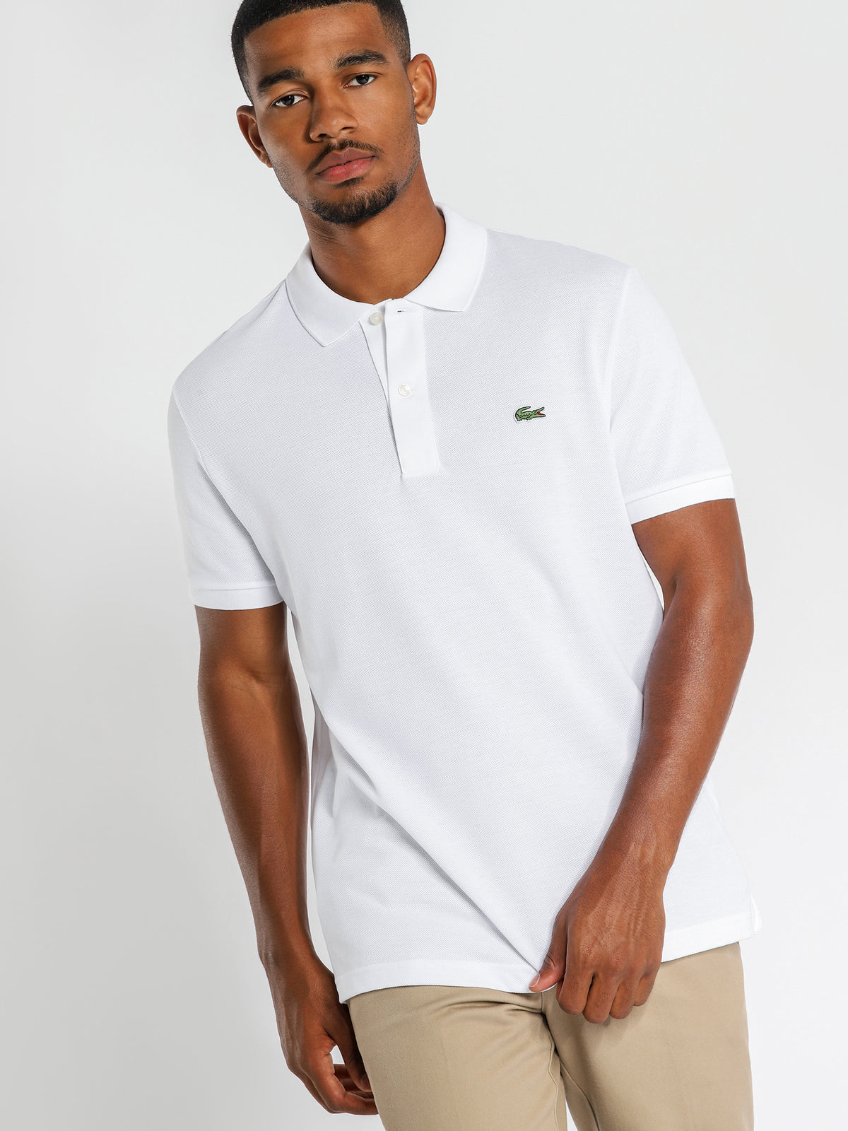 Basic Polo Shirt in White