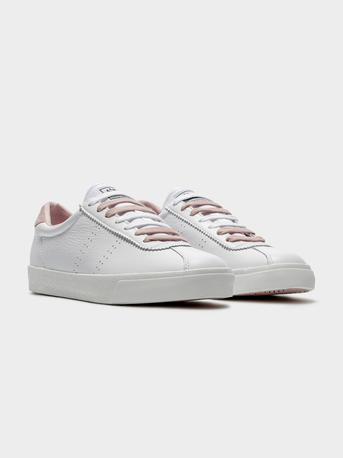 Womens 2843 Clubs Comfleasue Sneakers in White &amp; Pink