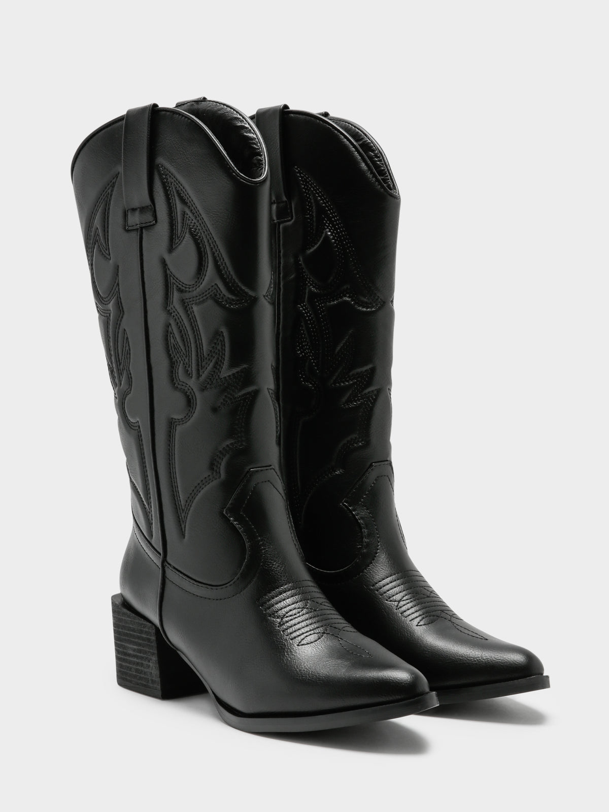 Womens Ranger Cowgirl Boots in Black
