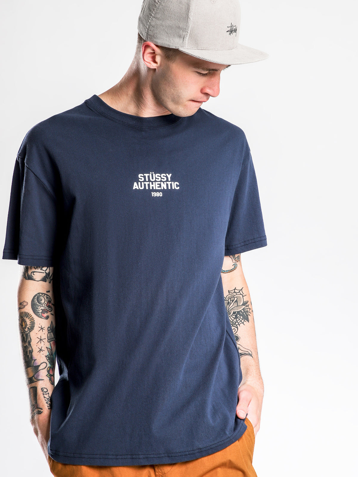 Authentic Short Sleeve T-Shirt in Navy
