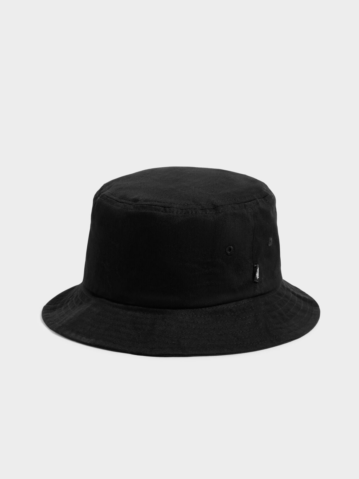 Stock Bucket Hat in Black