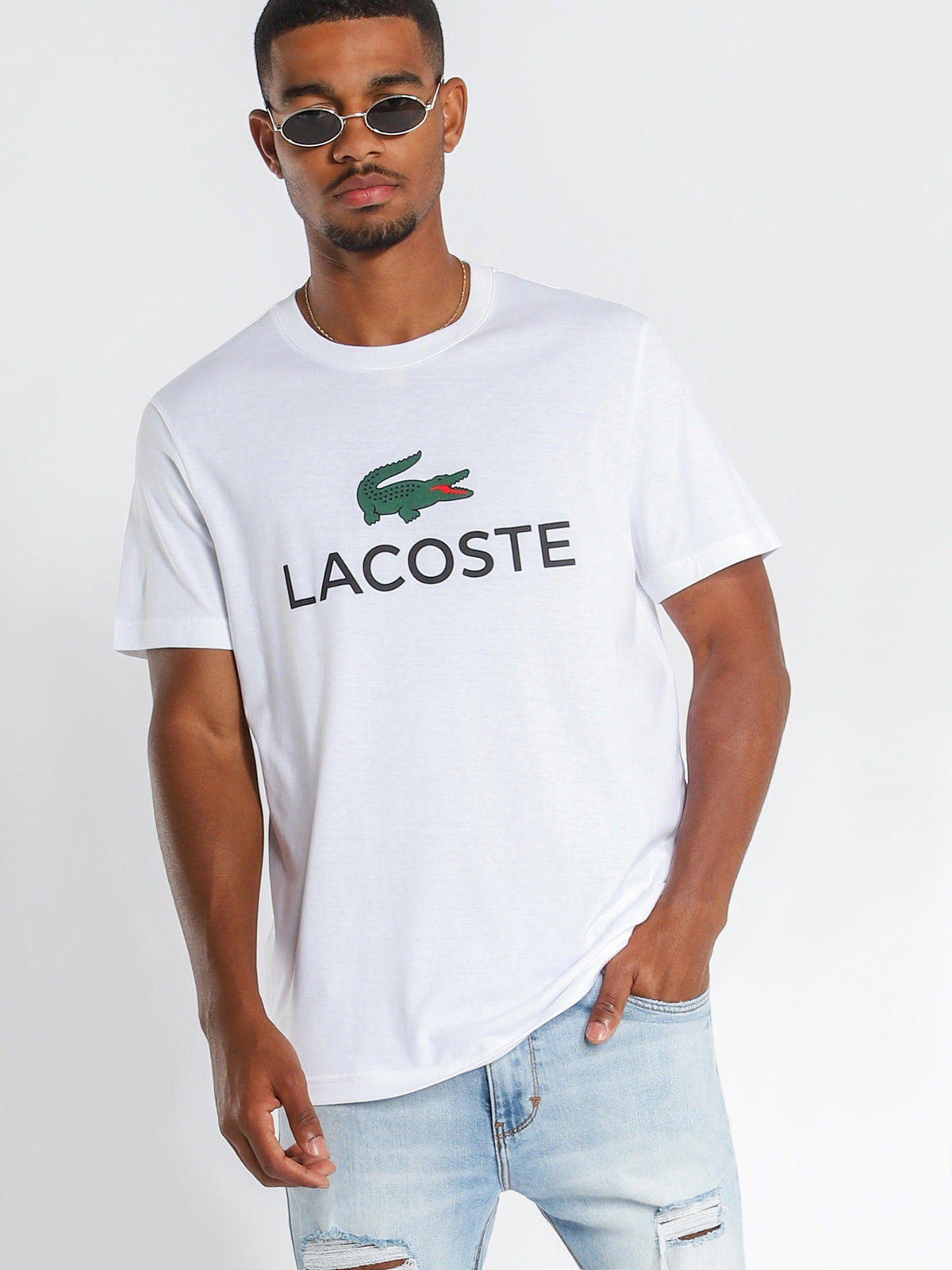 Chest Logo T-Shirt in White