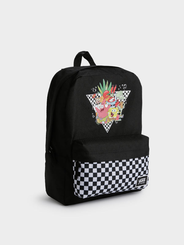 Vans SpongeBob Realm Backpack Black/White Glue Store