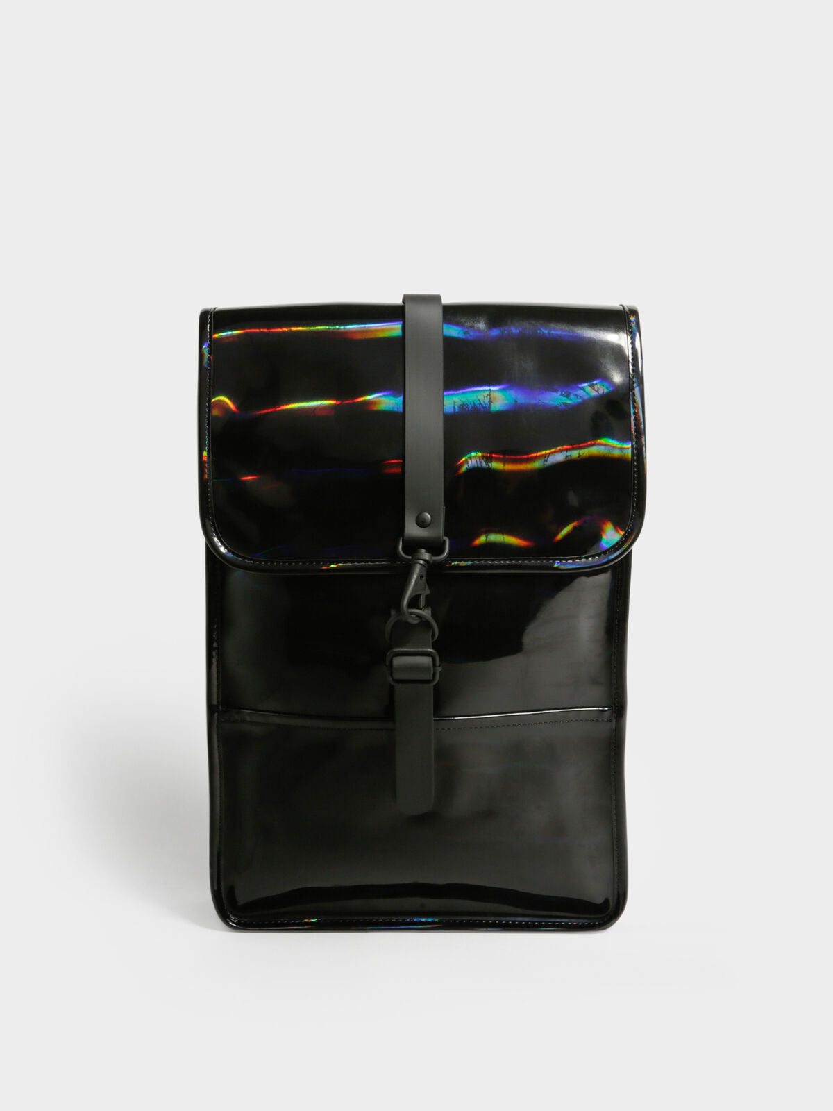 Mini Backpack in Holographic Black