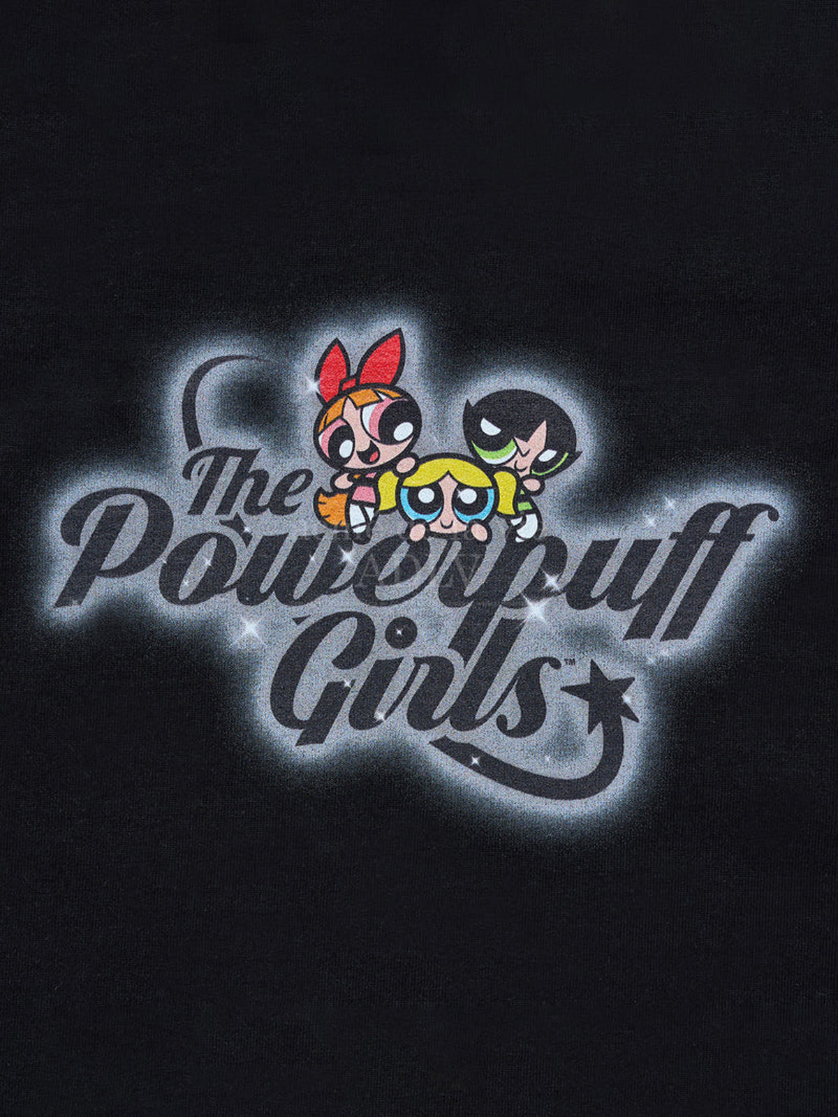 ADLV Powerpuff Girls x ADLV Crop T-Shirt | BLACK