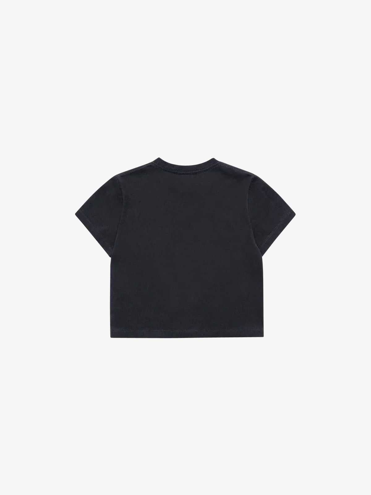 ADLV Blur Logo Crop Short Sleeve T-Shirt | BLACK