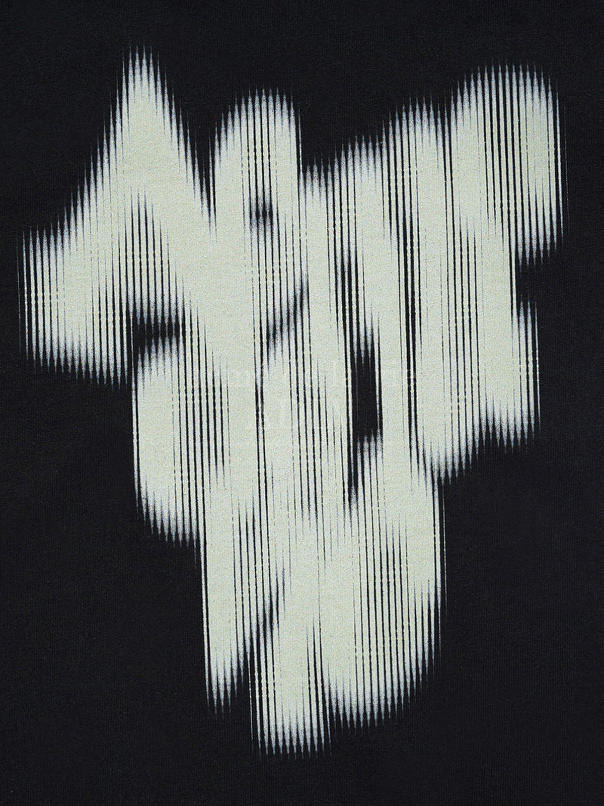 ADLV Blur Logo Crop Short Sleeve T-Shirt | BLACK