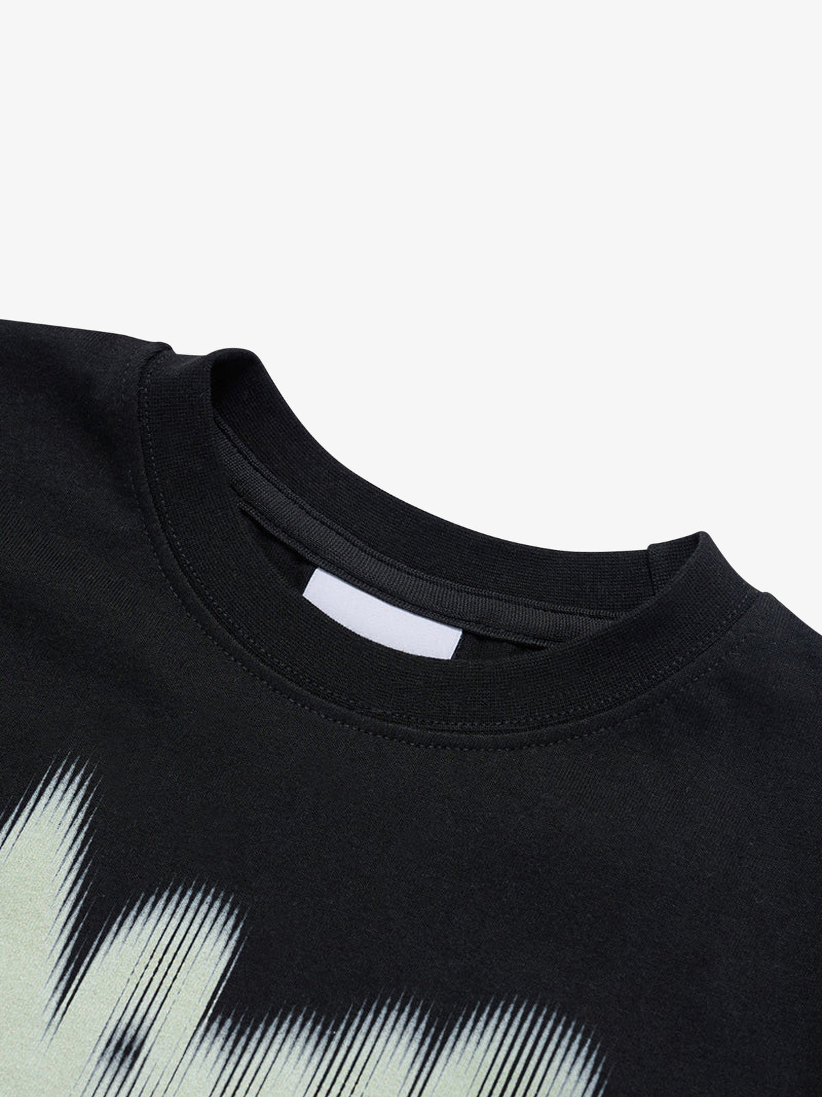 ADLV Blur Logo Crop Short Sleeve T-Shirt | BLACK