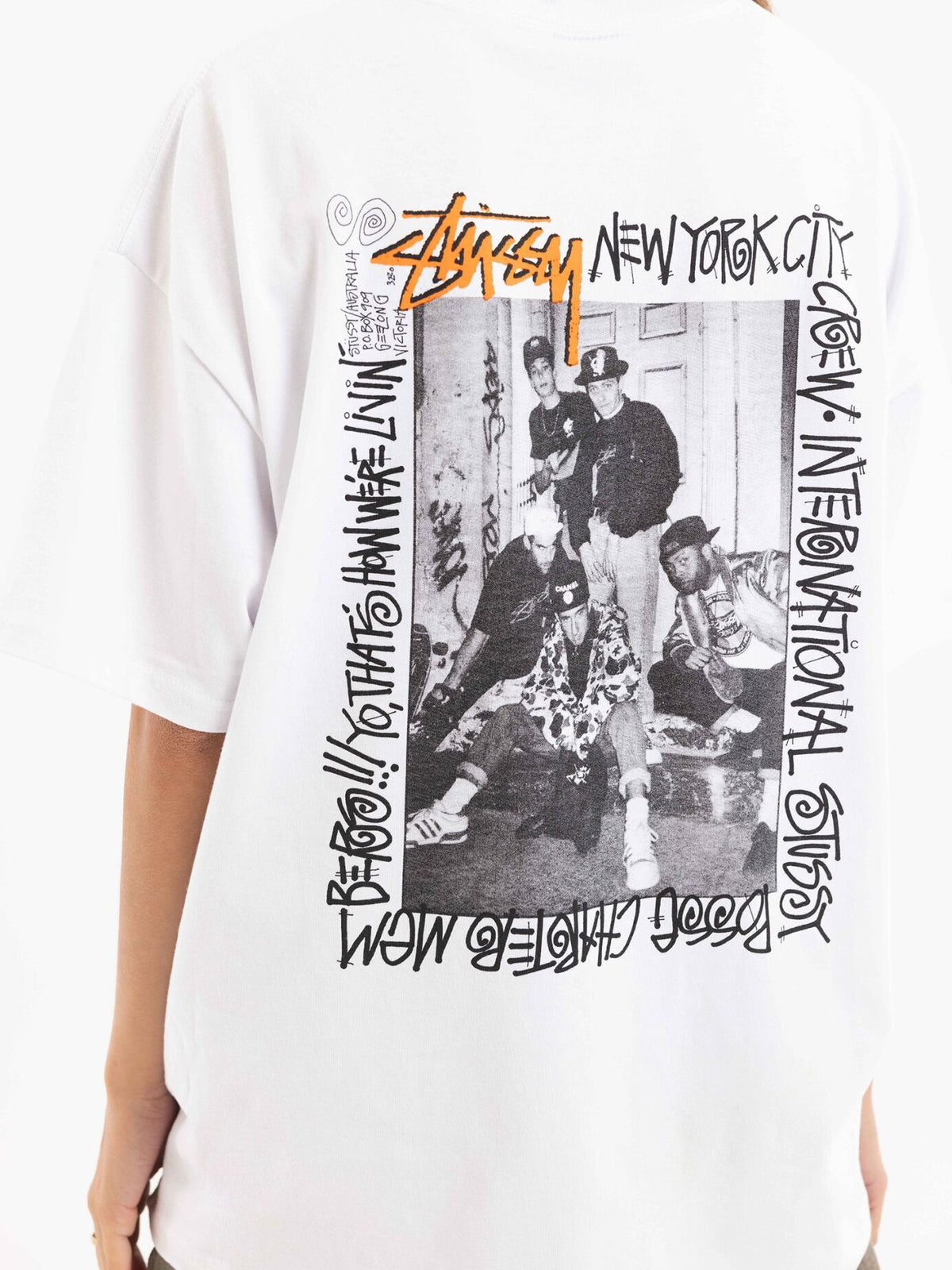 Stussy Nyc Crew Hw Relaxed T-Shirt | White