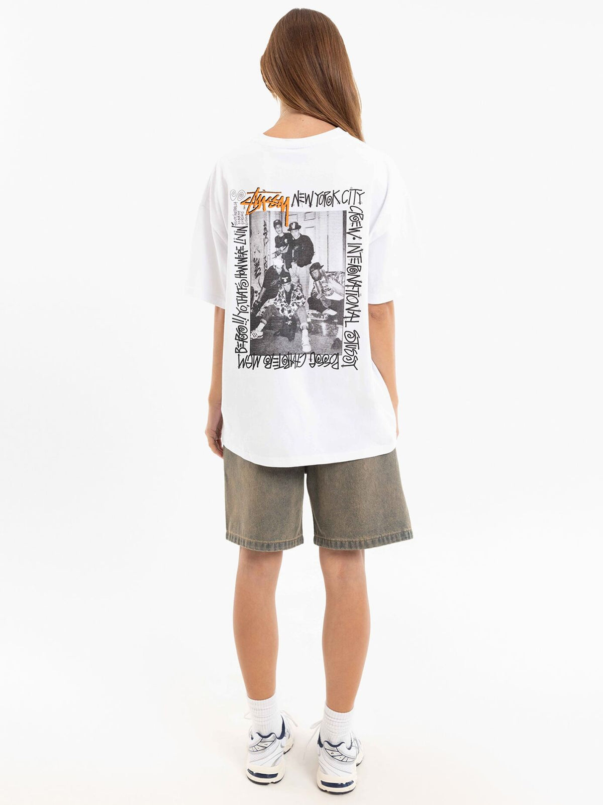 Stussy Nyc Crew Hw Relaxed T-Shirt | White