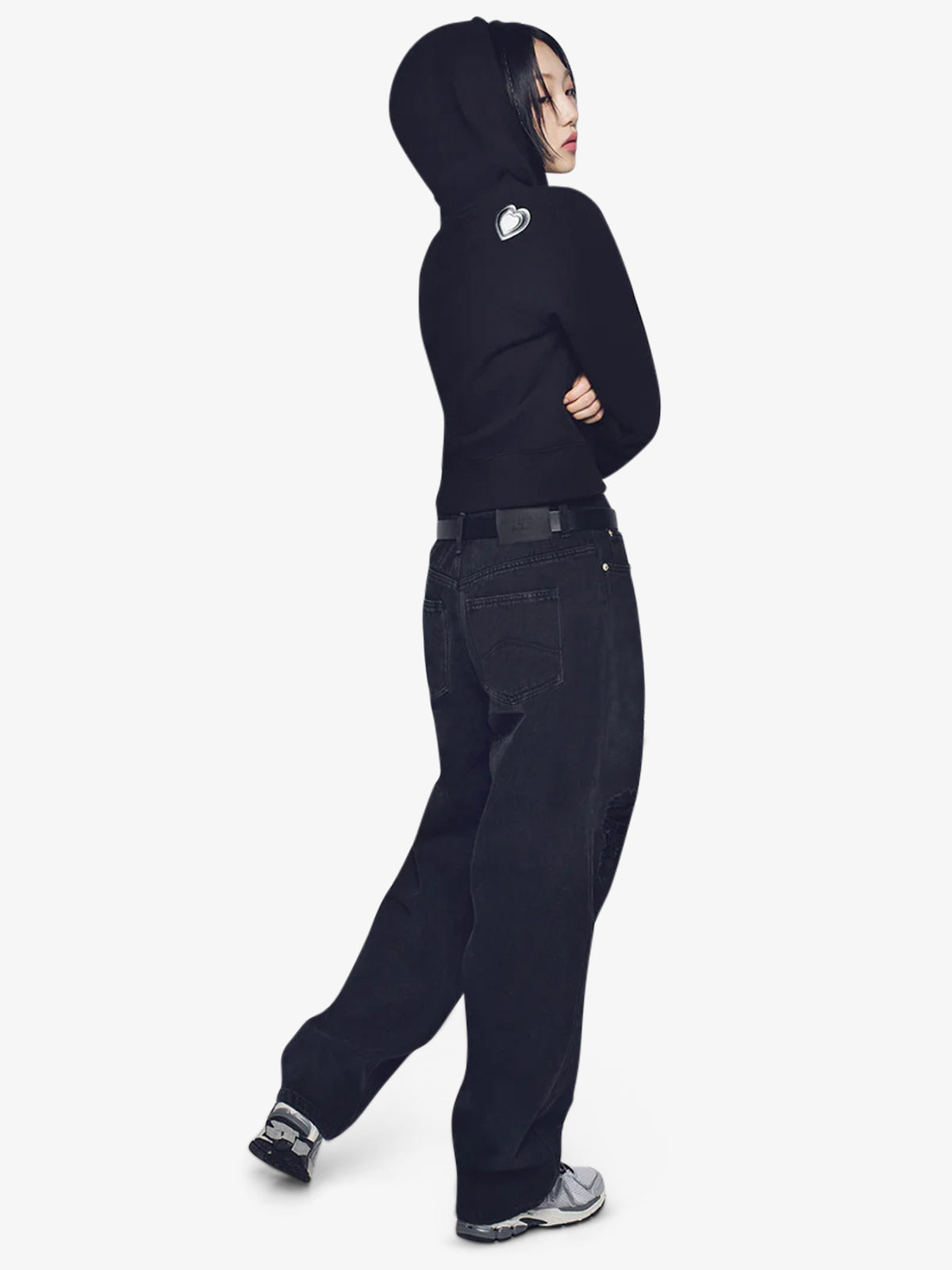 ADLV The Powerpuff Girls x ADLV Crop Hoodie | BLACK