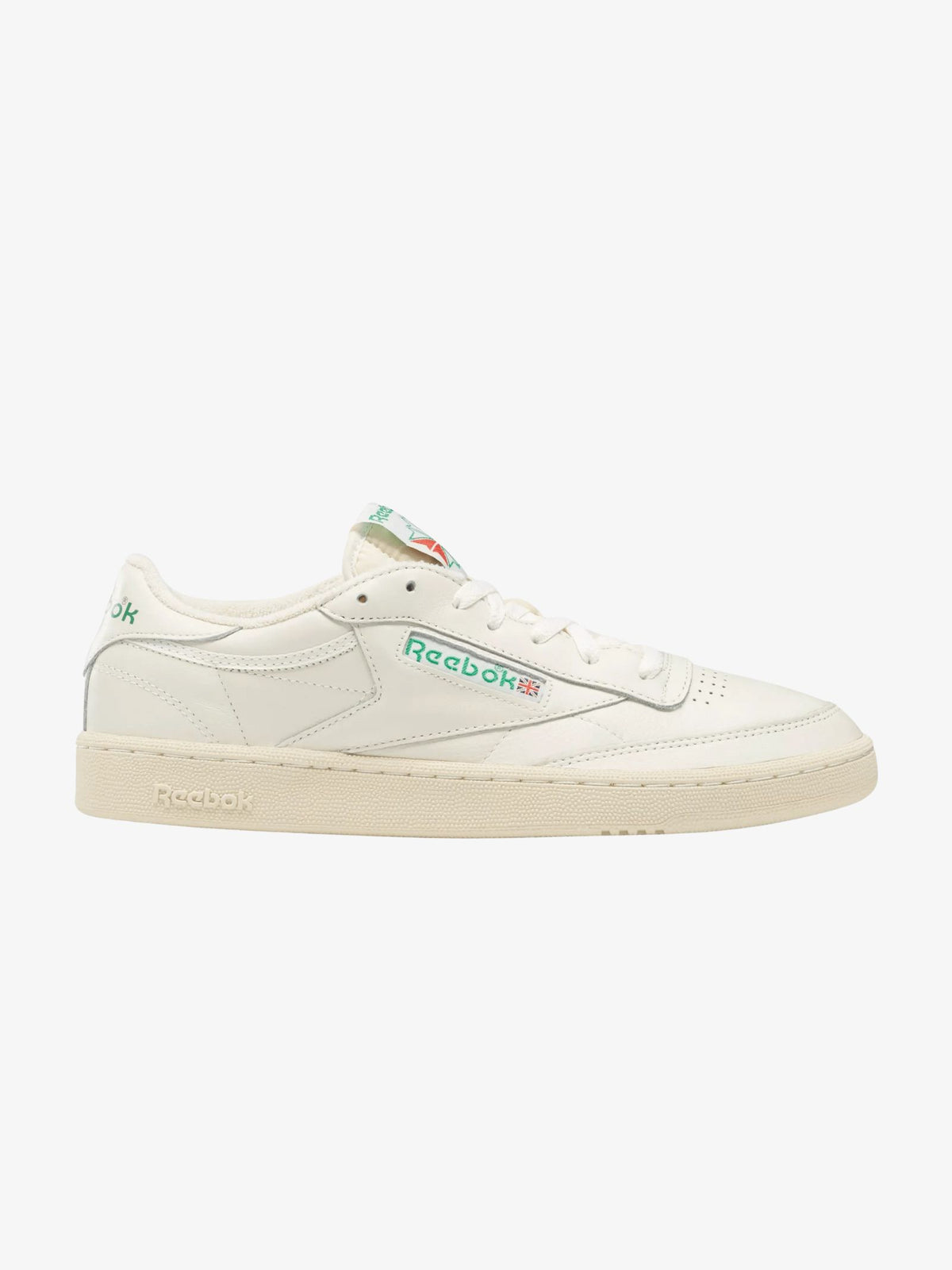 Reebok Unisex Club C 85 Vintage Shoes | Top-Chalk/Paperwhite/Glen Gree