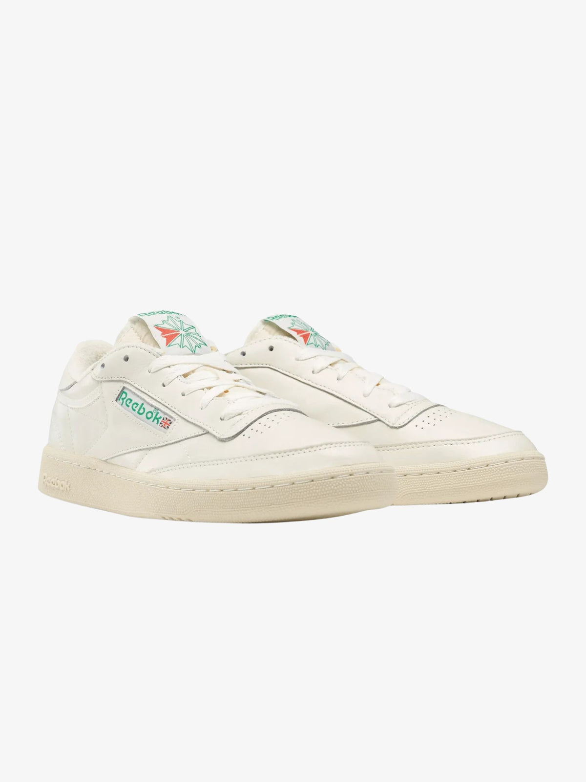Reebok Unisex Club C 85 Vintage Shoes | Top-Chalk/Paperwhite/Glen Gree