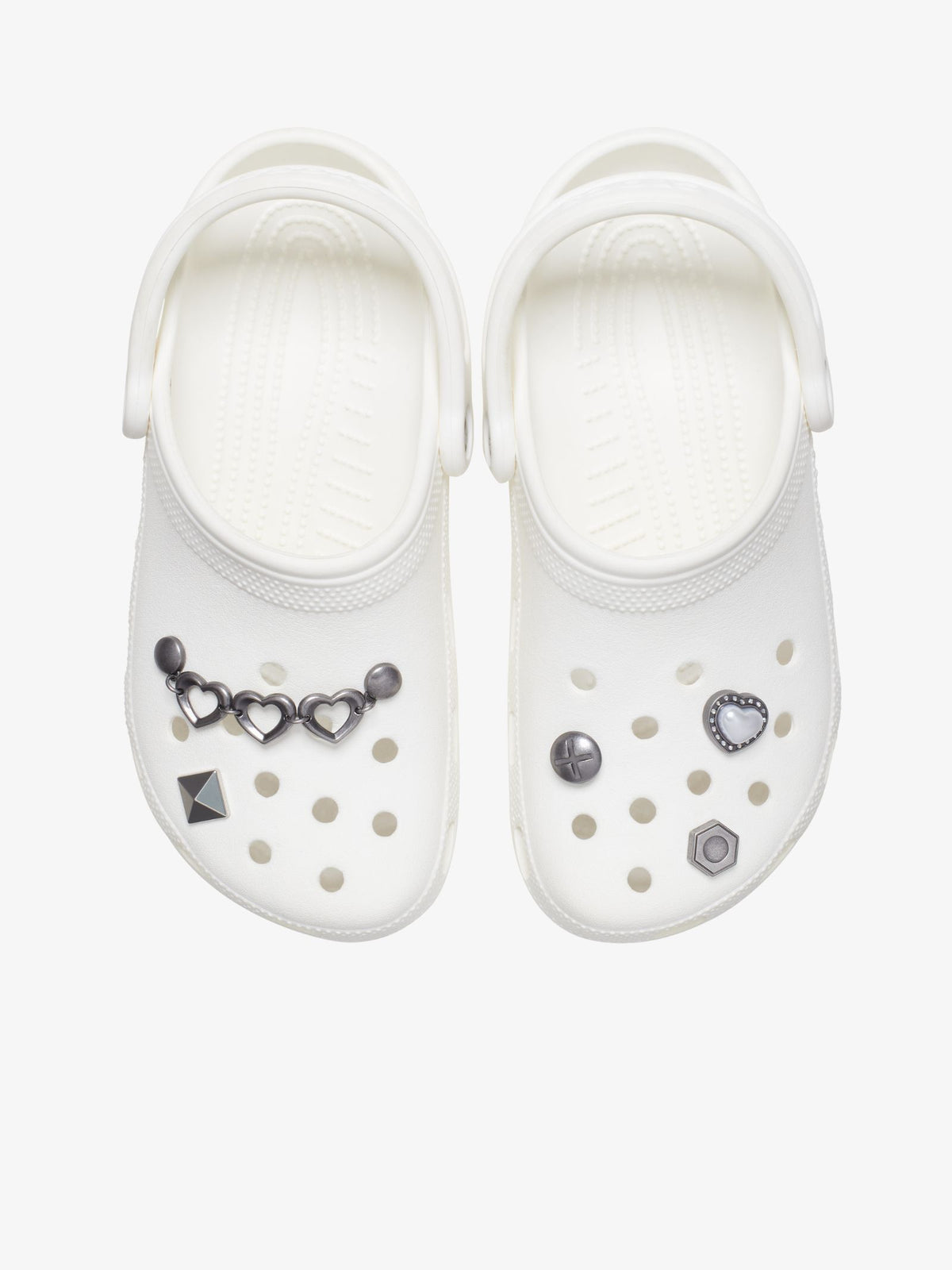 Jibbitz Silver Romantic 5 Pack Shoe Charm | Multi