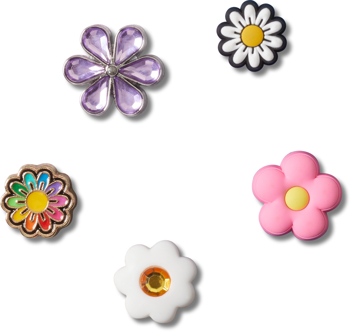 Jibbitz Daisy Mix 5 Pack | Multi