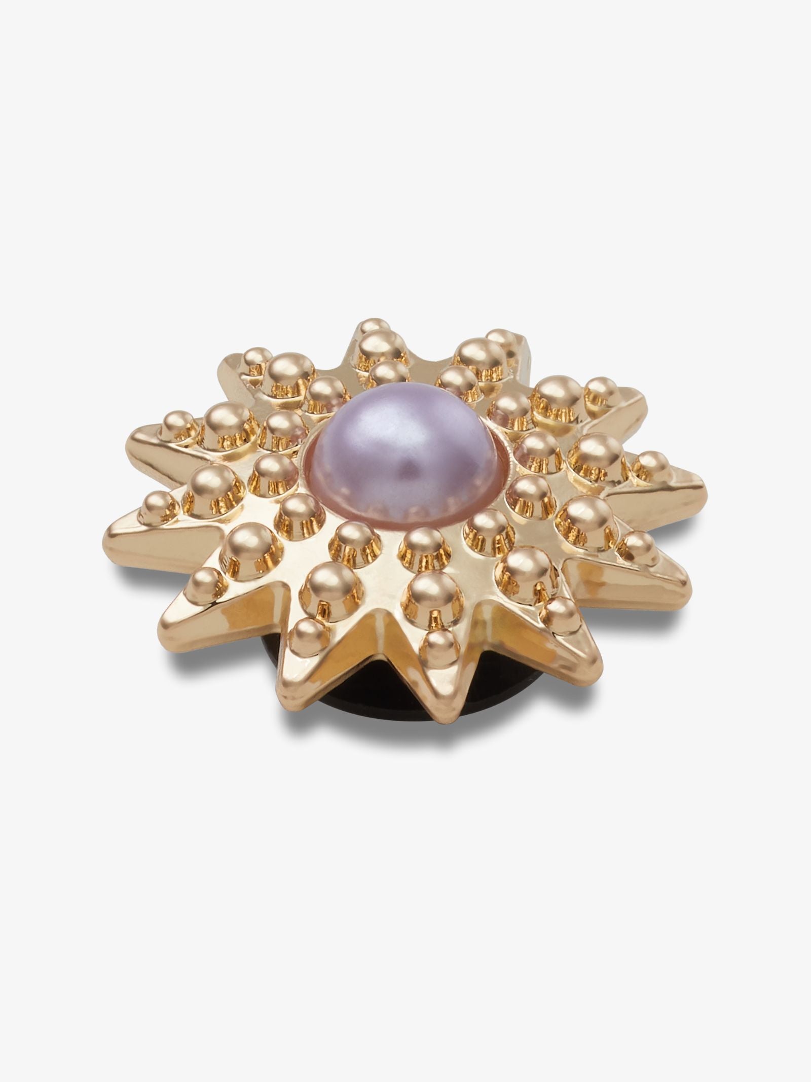 Purple Pearl Starburst Shoe Charm