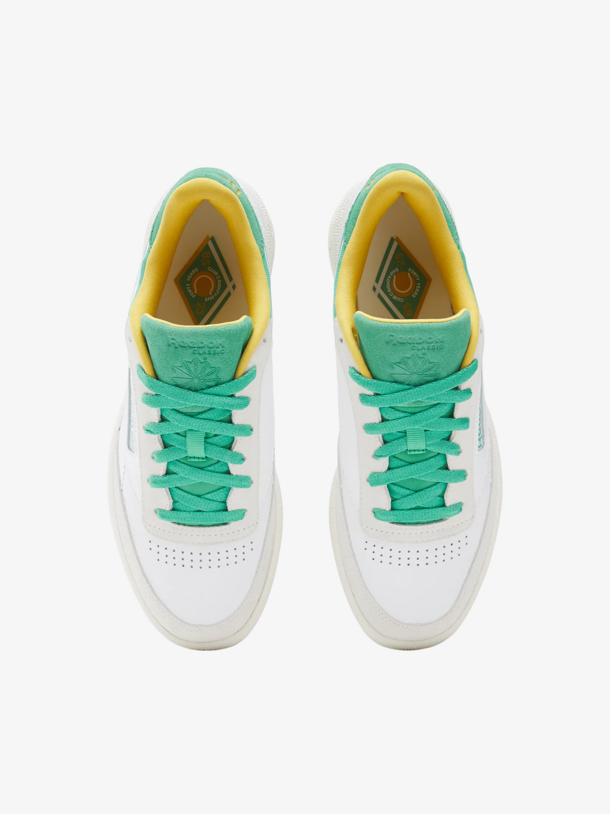 Reebok Unisex Club C 85 | WHITE/UPGRADEGREEN/CHALK