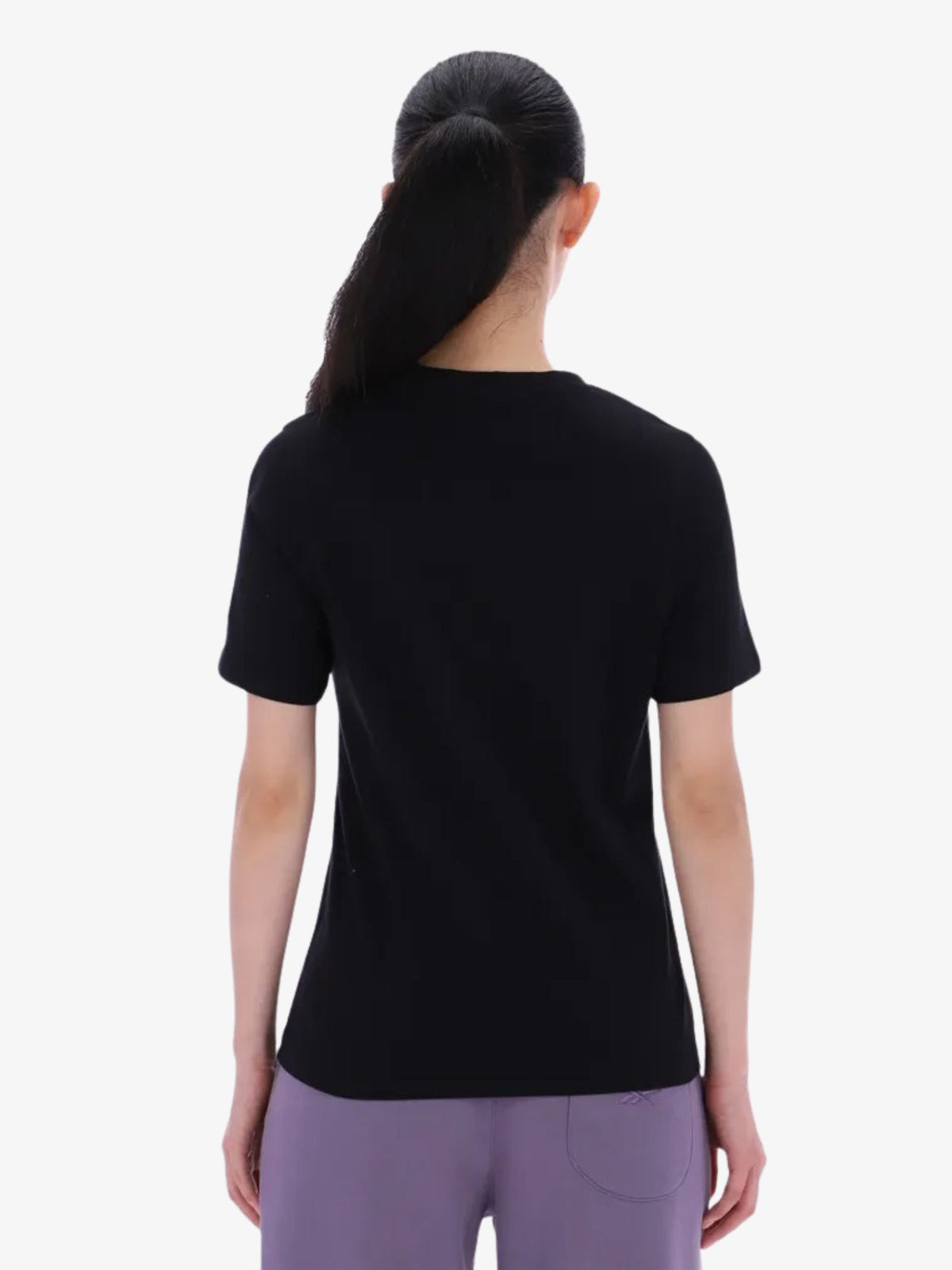 Reebok Audrey Tonal Logo Crew Neck Ss Tee | Black